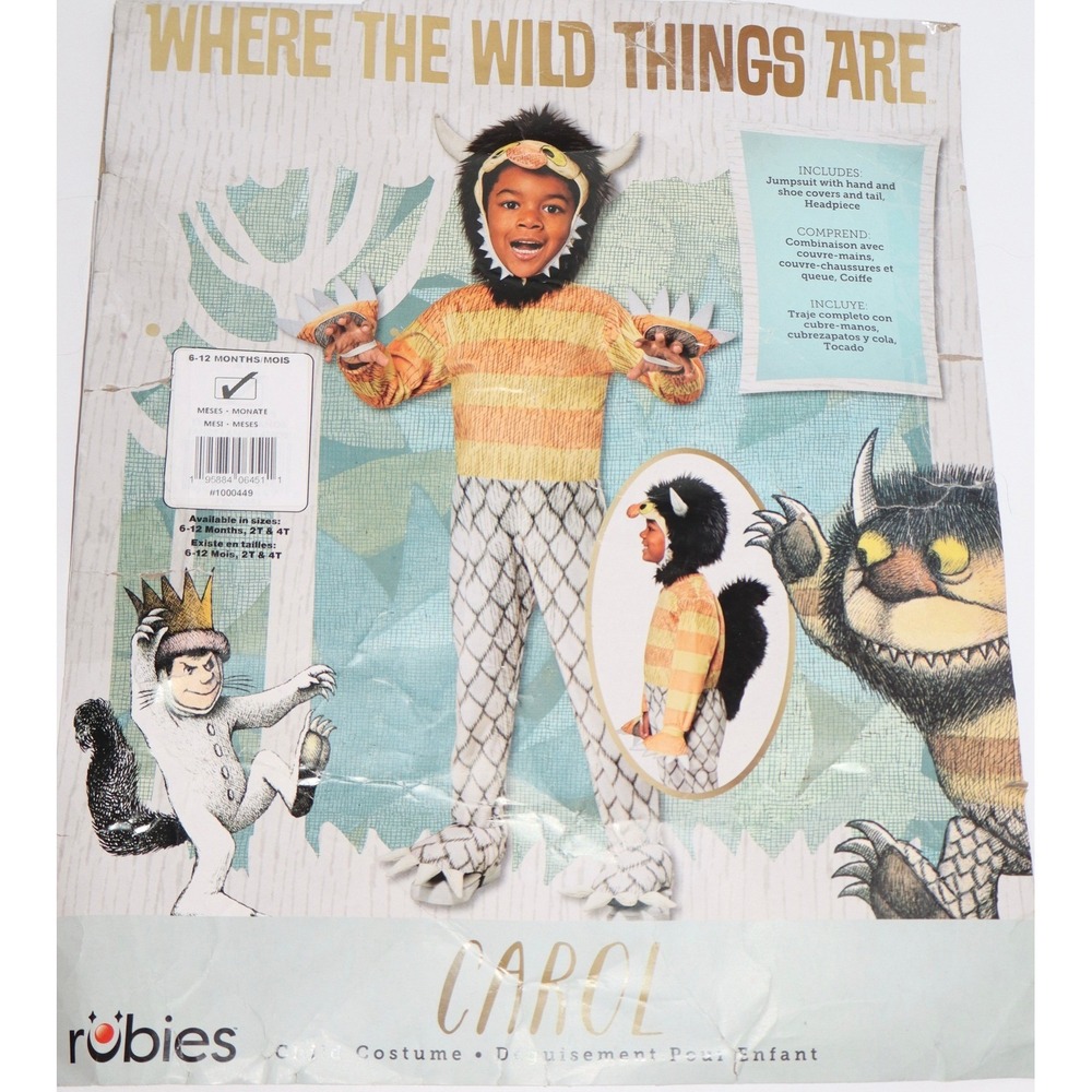 Rubies Where the Wild Things Are Carol Halloween Costume Infant 6-12 Months